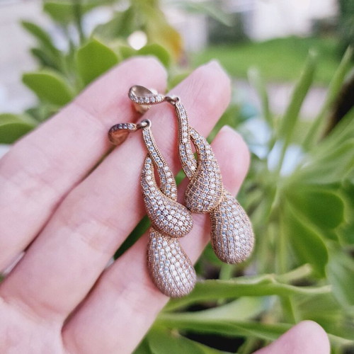 925 Silver Gold Plated Earrings like new