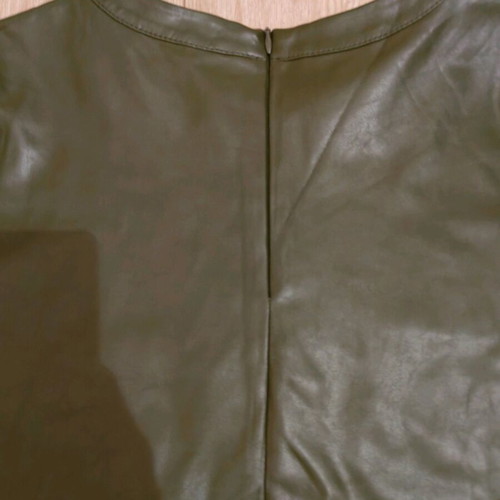 M&S Medium leather blouse like new