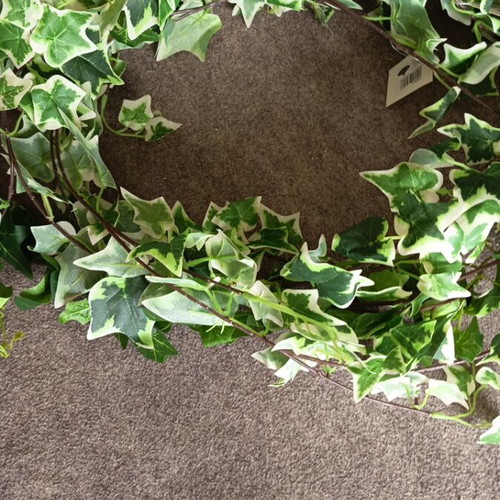 Marhome artificial variegated green-white ivy garlands, pack of 3