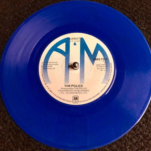 The Police Roxanne 7" Blue Vinyl single like new, rock