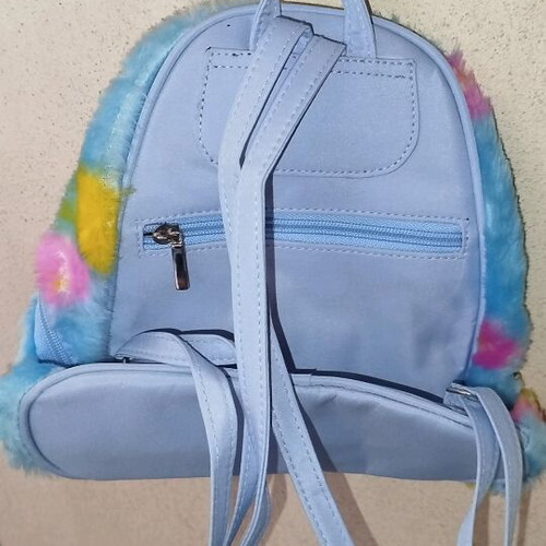Shoulder bag new, blue with flowers