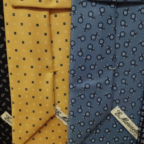 E Marinella Napoli Silk Ties pack of 7 like new, handmade