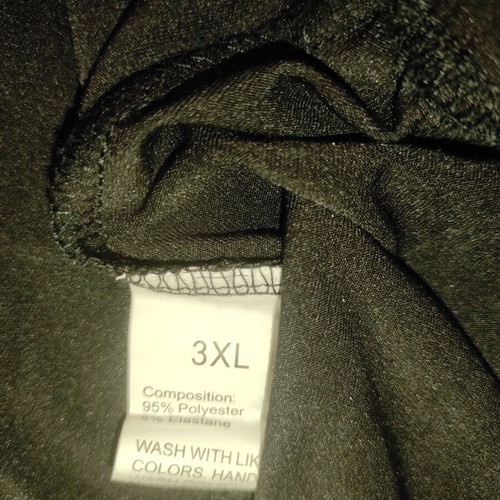 Pants with lace trim 3XL new, very elastic, black