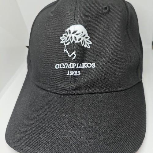 Olympiakos cap black with embroidered logo like new