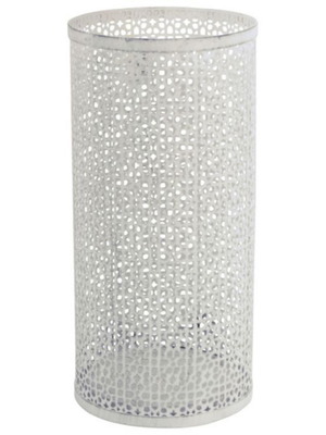Ankor metal umbrella stand antique ecru round 23x48cm