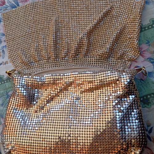 Sultan Sugar vintage evening bag shoulder metal mesh animal print