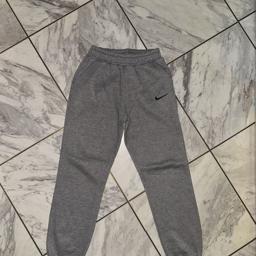 Nike vintage solo swoosh sweatpants, size small, grey and black