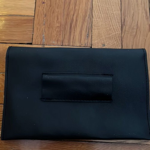 Wallet like new, large, black with belt loop