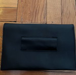 Wallet like new, large, black with belt loop