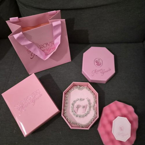 Ariana Grande x Swarovski Capsule Collection jewelry set, like new, silver