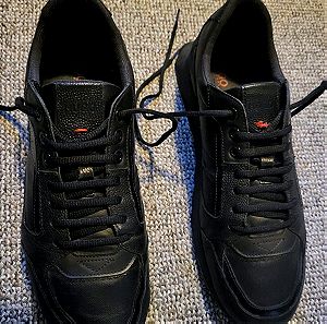 Hugo Boss μαυρα δερμάτινα sneakers