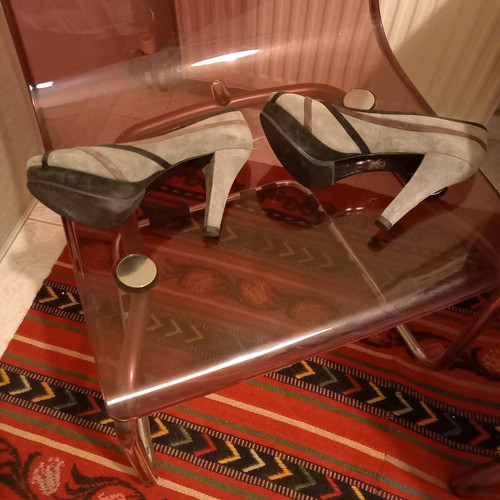 Nine West peep toe γκρι μωβ γυναικεία παπούτσια νούμερο 39 μεταχειρισμένα