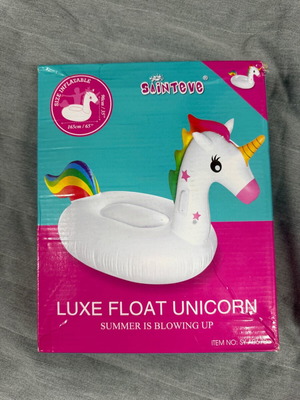 Inflatable sea unicorn 165cm new