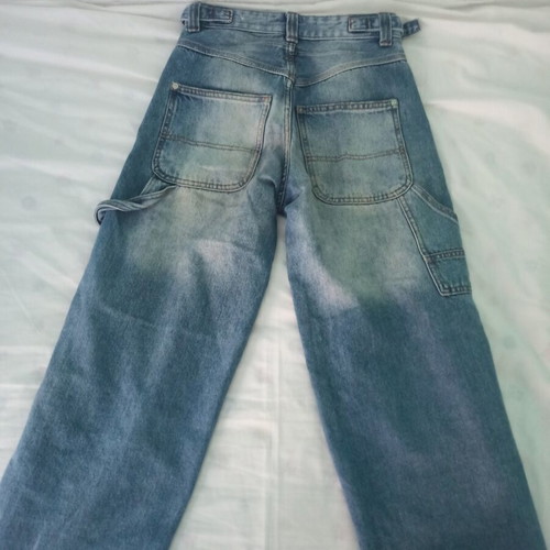 Bershka women's wide-leg blue jeans size 32