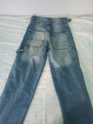 Bershka women's wide-leg blue jeans size 32