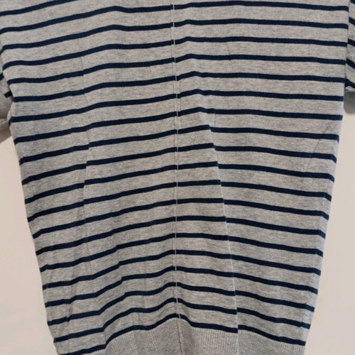 American Eagle cardigan like new, gray with blue stripes, size S