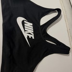 Nike black sports bra, size S