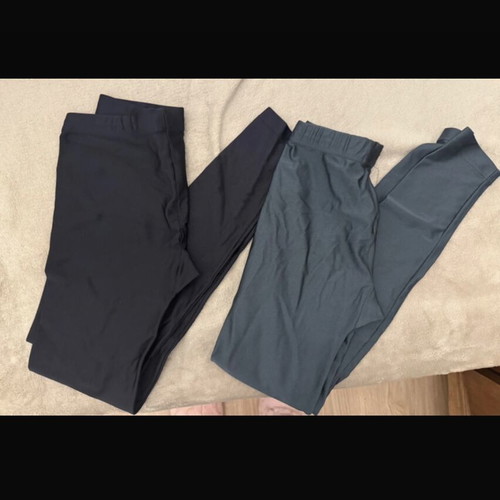 Dansport sports leggings, black and grey, XS