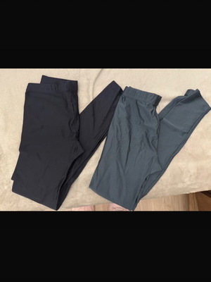 Dansport sports leggings, black and grey, XS