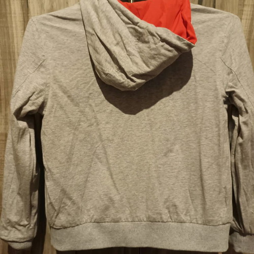 Frank Ferry reversible jacket for boy 8 years like new, orange and gray