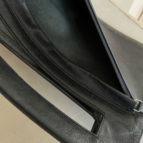 Lancel black leather handbag, like new, 100% leather