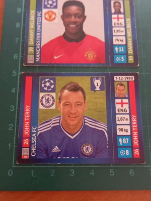 Αυτοκόλλητα συλλογή Panini UEFA Champions League 2011/2012 σαν καινούργια, 2 τεμάχια