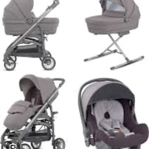Inglesina Trilogy Quattro System stroller set like new, sidereal grey