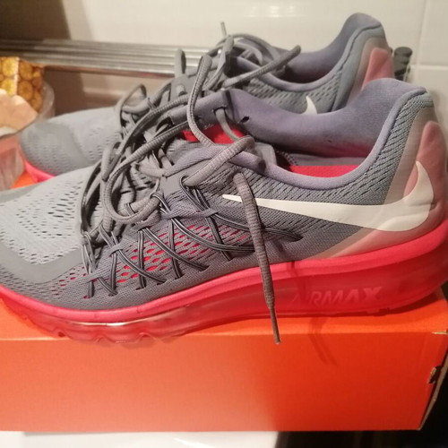 Nike Air Max sneakers like new, size 46, gray and orange