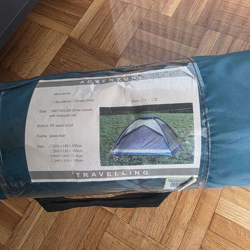 Tent for 2 people like new, 2.05x200x130 cm
