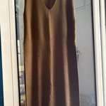Zara Rib Μπλούζα Φόρεμα με ανοίγματα στο πλάι, σαν καινούργιο, μέγεθος Medium, καφέ