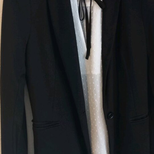 Black blazer and blouse Stradivarius used, medium size