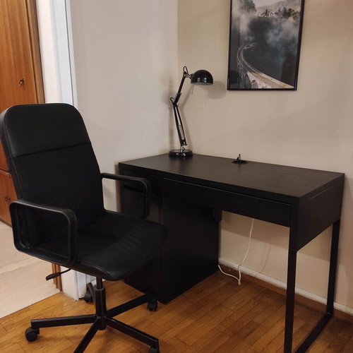 Office set used with chair and lamp