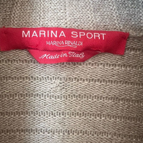Marina Rinaldi Sport beige wool cardigan brand new, size L