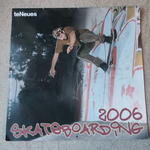 Skateboarding wall calendar 2006 used