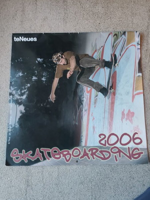 Skateboarding wall calendar 2006 used