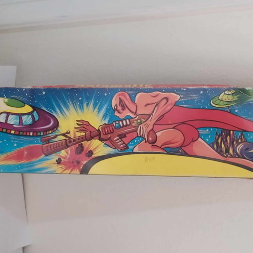 Alfa No100 space flamethrower new, rare Greek space gun