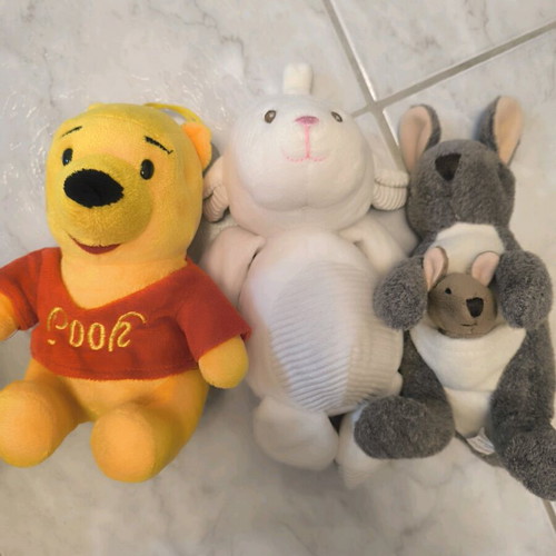 Stuffed toys used, set of 3