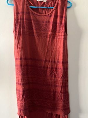 Pull & Bear top no S, new, open sides, brick red