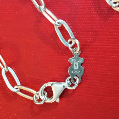 Silver Tous 925 choker necklace like new, with 40cm links