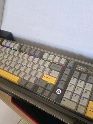 Ajazz Mechanical Keyboard like new with RGB lighting and display