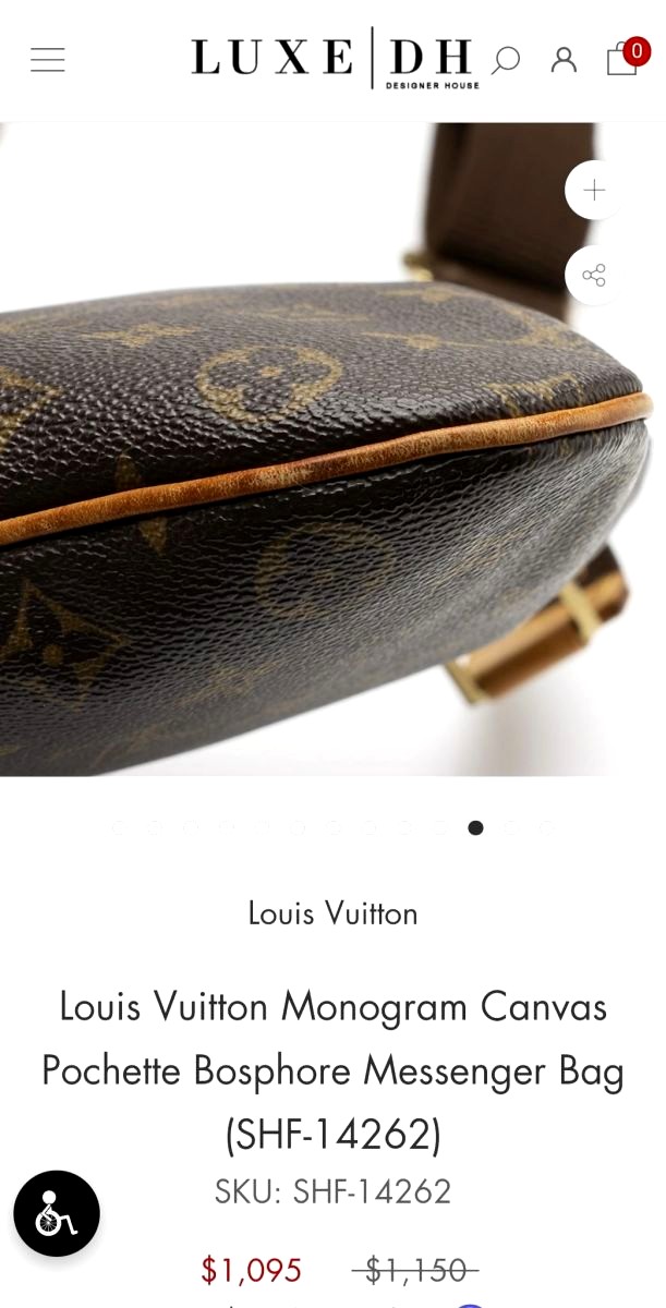 Louis Vuitton Monogram Canvas Pochette Bosphore Messenger Bag (SHF