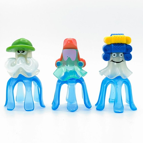 Vintage Kinder Surprise Jellyfish Toy Set like new
