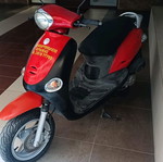 Μηχανάκι Kymco YUP 50 μεταχειρισμένο, δίχρονο, 50 cc, κόκκινο