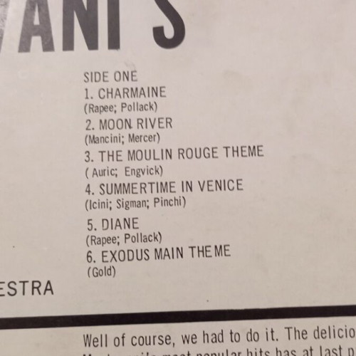 Mantovani's Golden Hits vinyl record used