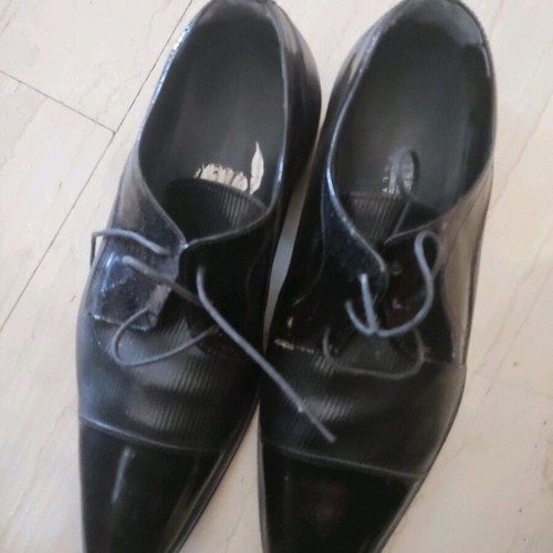 Men's patent leather shoes size 42 like new, black
