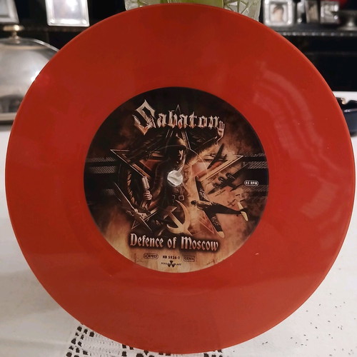 Sabaton Defence Of Moscow vinyl single 7" 45 RPM red limited edition like new
