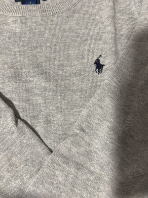 Ralph Lauren polo sweater 6-7 years gray like new
