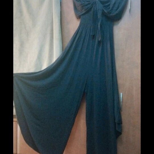 Strapless jumpsuit black one size Made in Italy