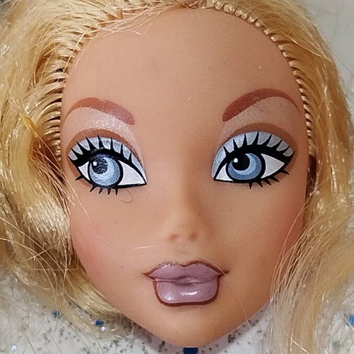 My Scene Kennedy heads lot of 3 used with flaws