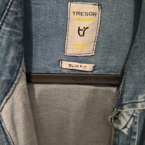 Tresor slim fit denim shirt like new, blue